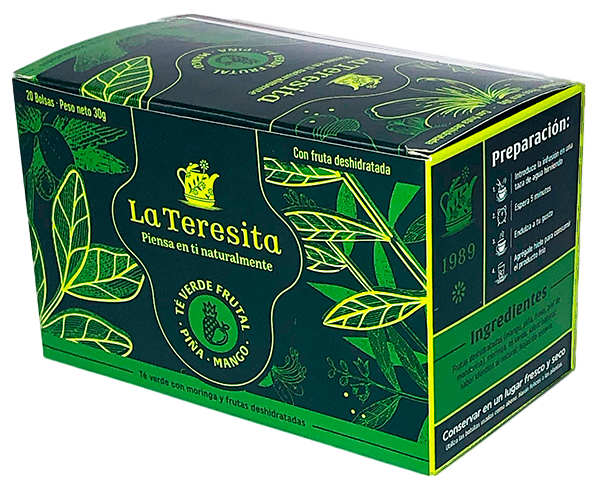 Infusión Teresita Té verde frutal x 20 sobres