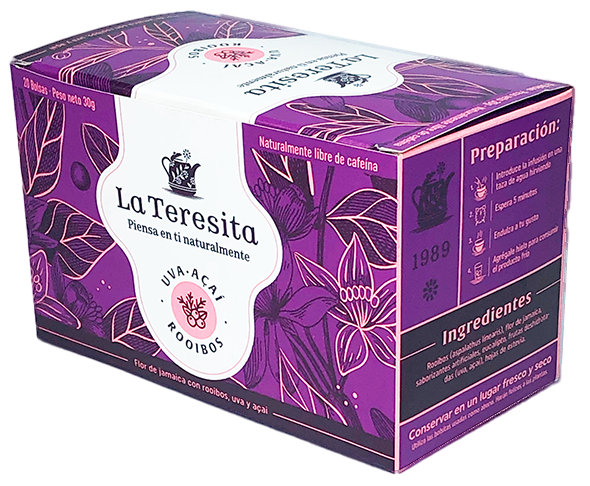 Infusión Teresita Uva, Acai y rooibos x 20 sobres